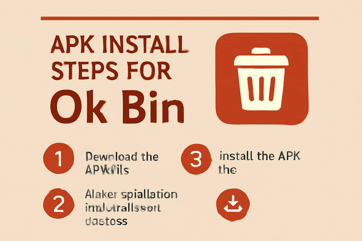 Informational image about APK Install Steps for Ok Bin
