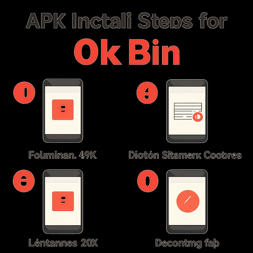 Diagram illustrating APK Install Steps for Ok Bin