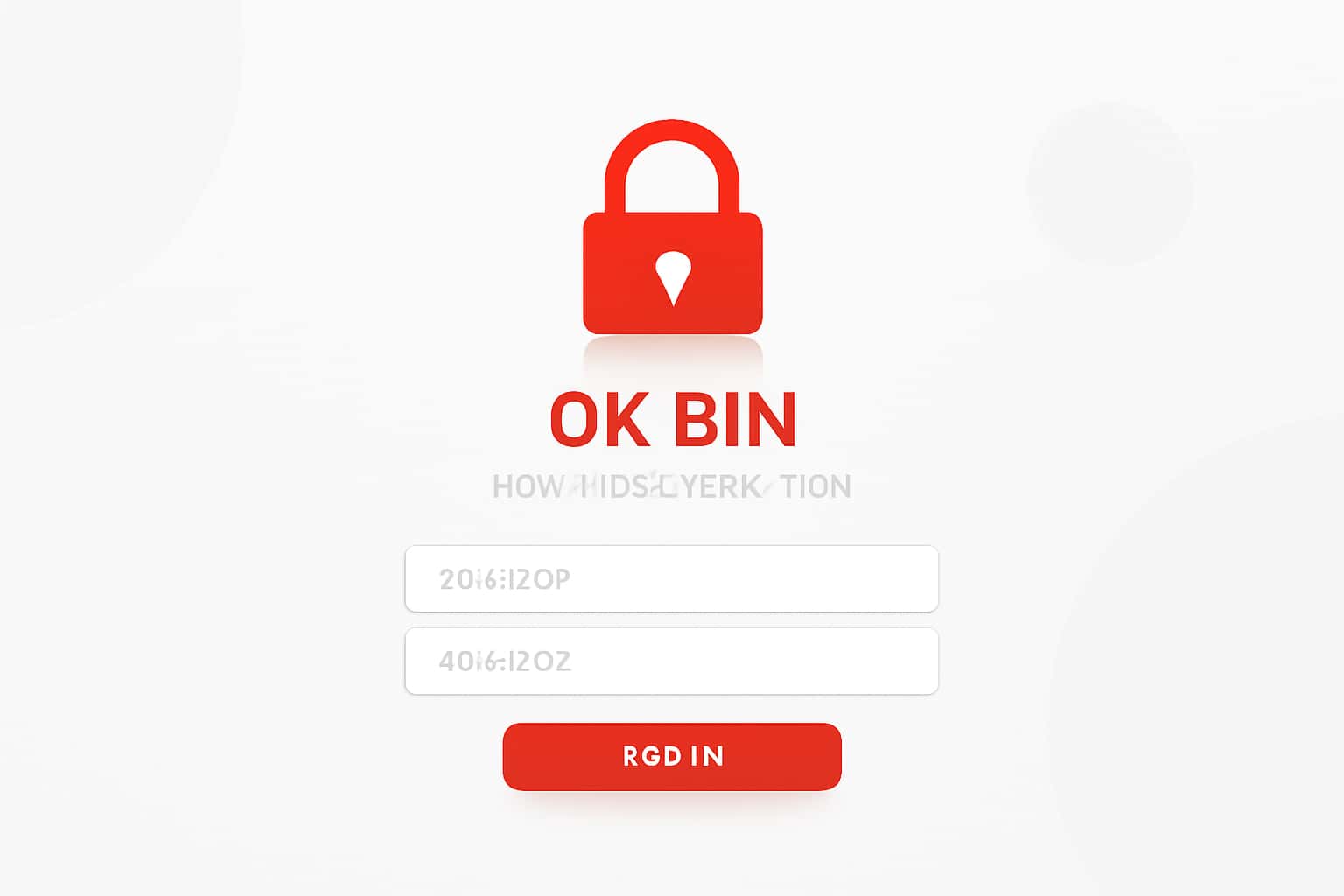 Ok Bin User Authentication Interface
