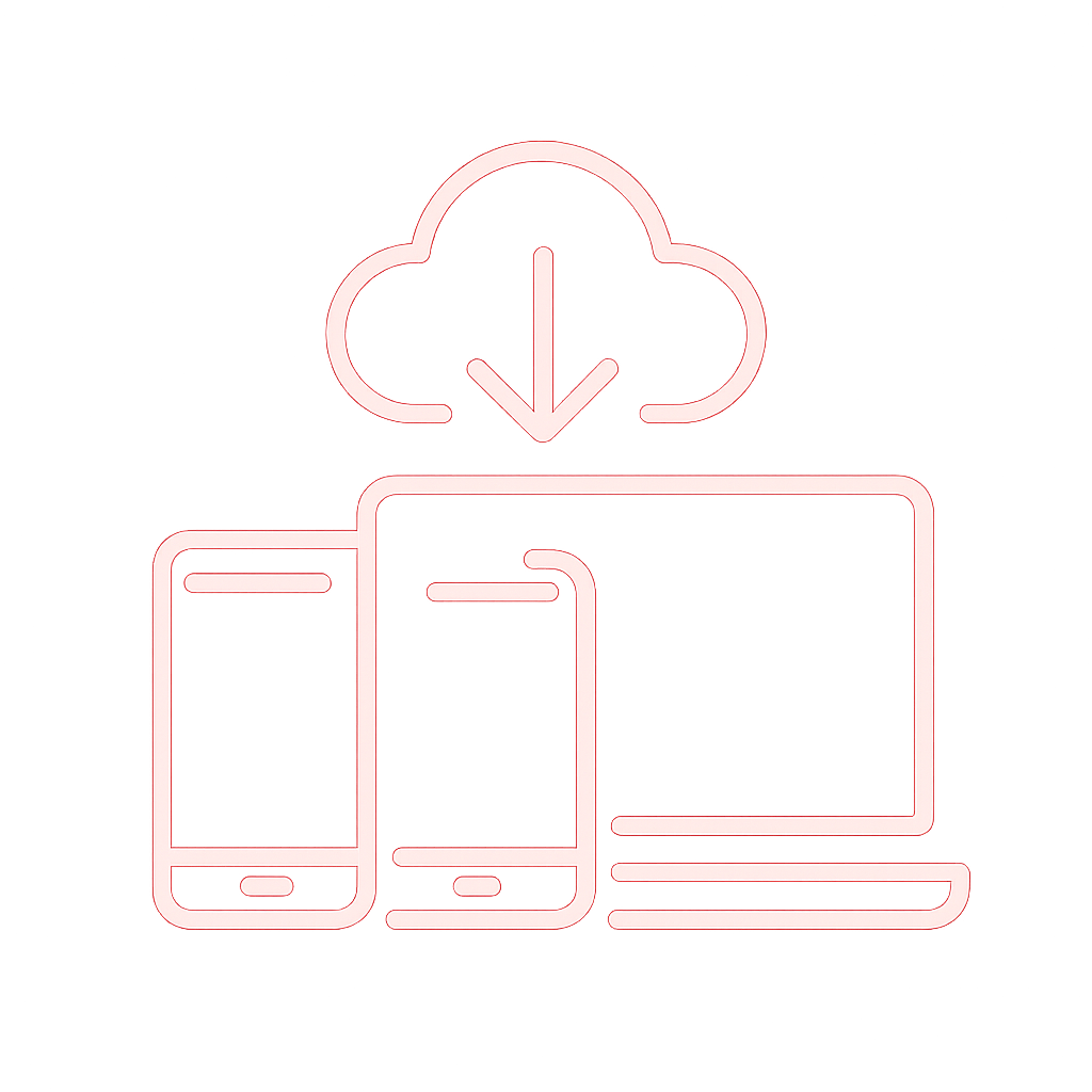 A diagram illustrating the secure usage steps for the Ok Bin application.