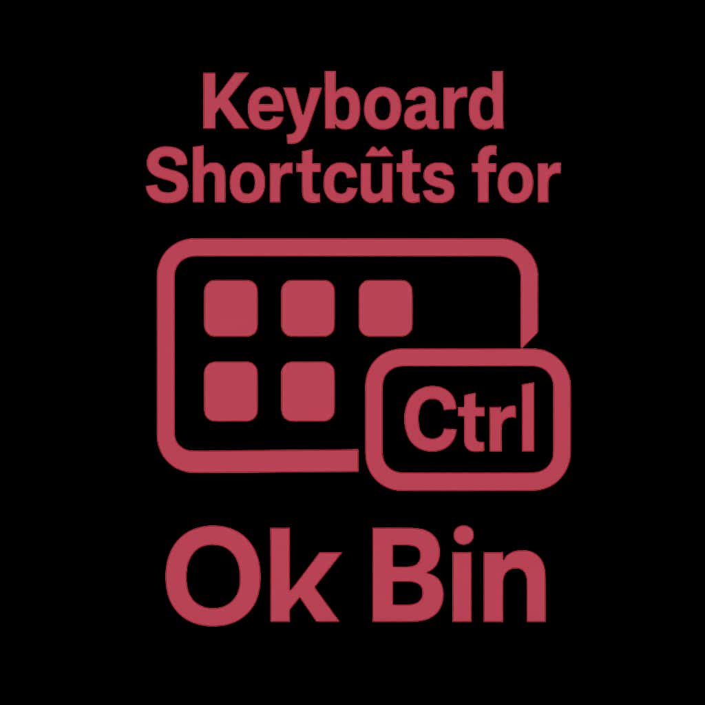 Icon representing keyboard shortcuts for Ok Bin.
