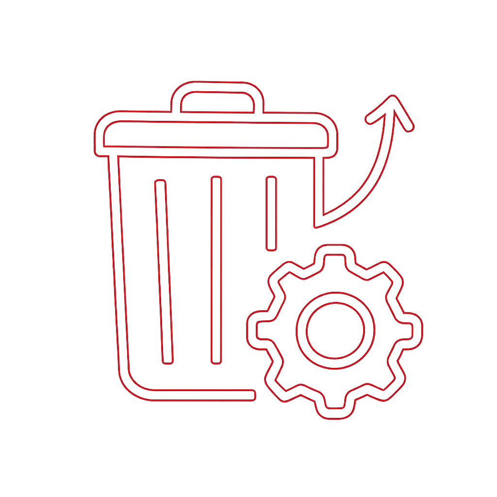 An icon depicting Troubleshooting Ok Bin Issues.