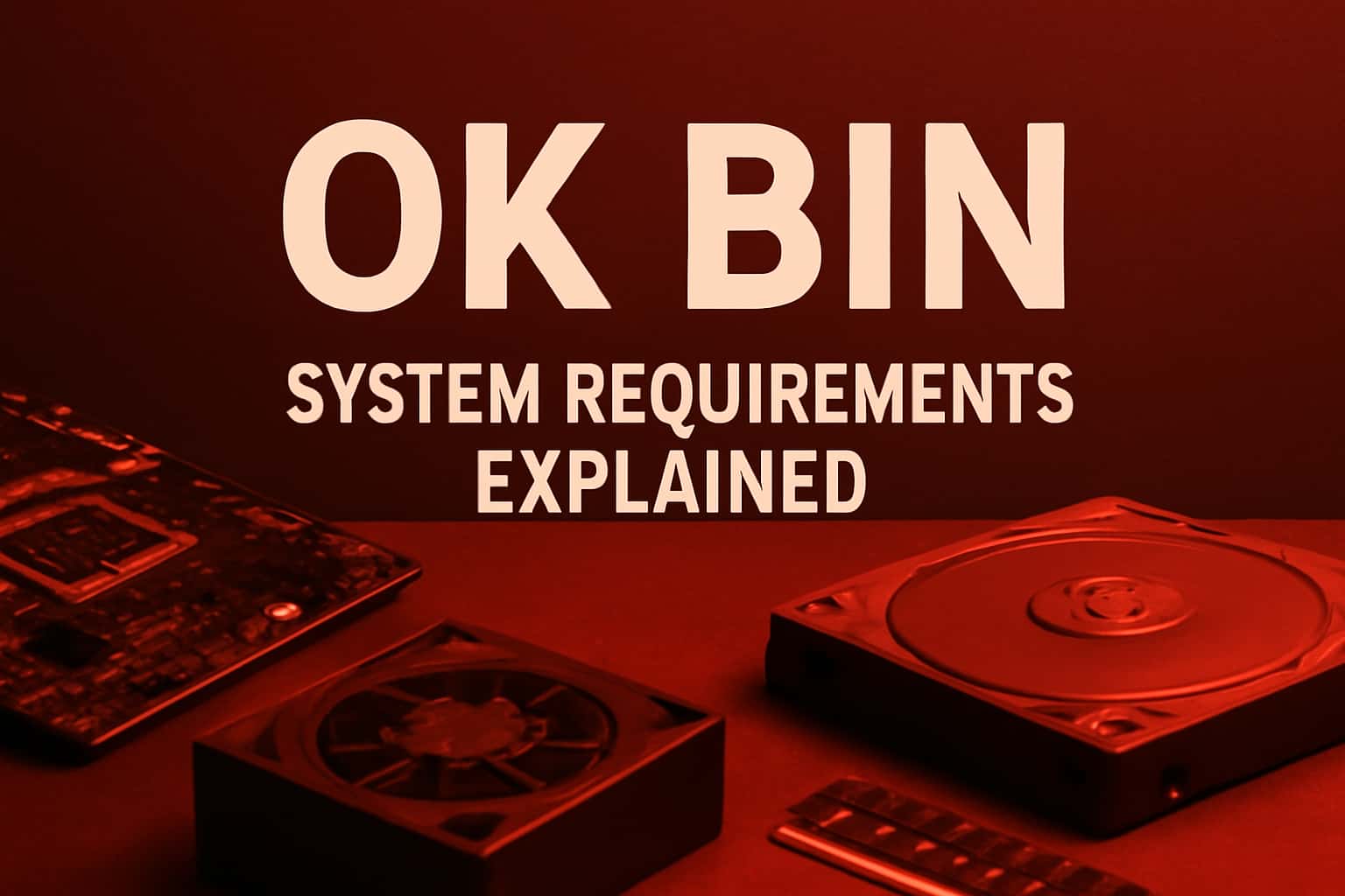 Visual representation of Ok Bin System Requirements.