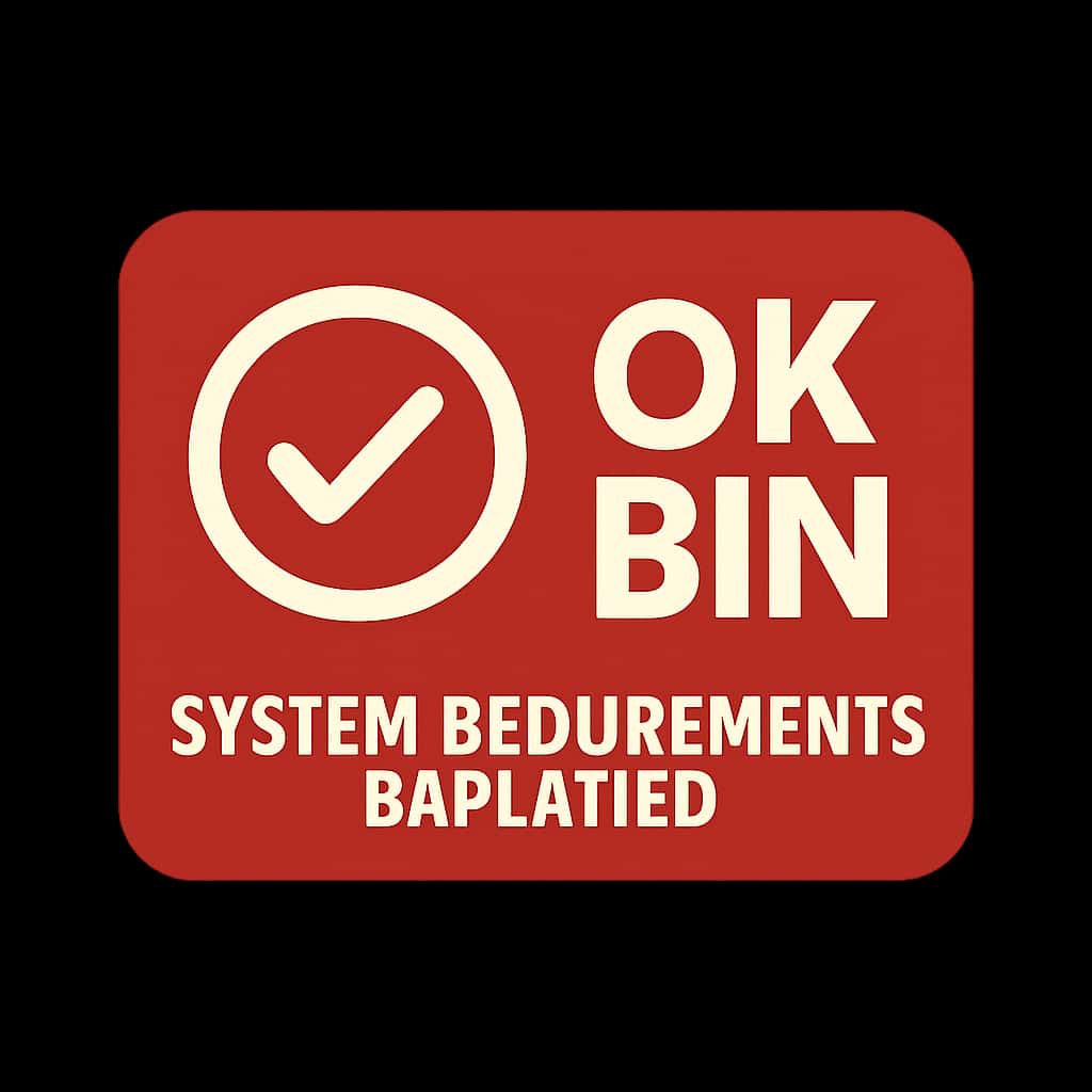 Icon for Ok Bin System Requirements.