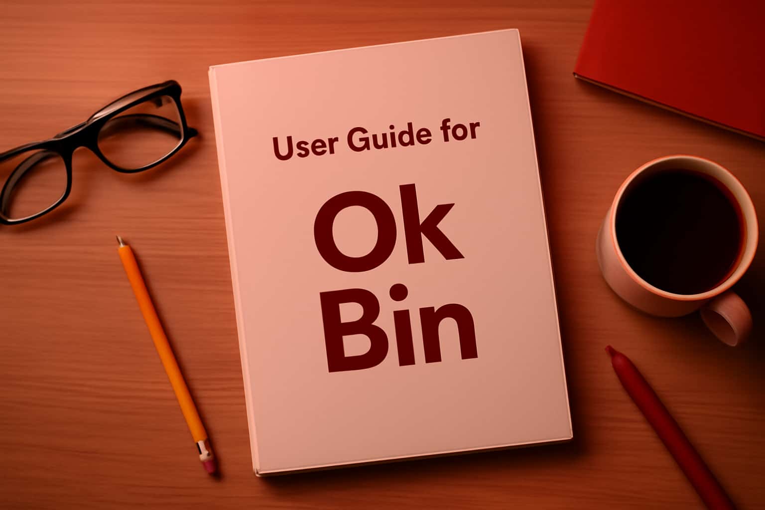 An informative scene about the User Guide for Ok Bin.