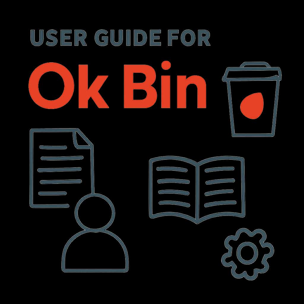 Diagram illustrating the User Guide for Ok Bin.