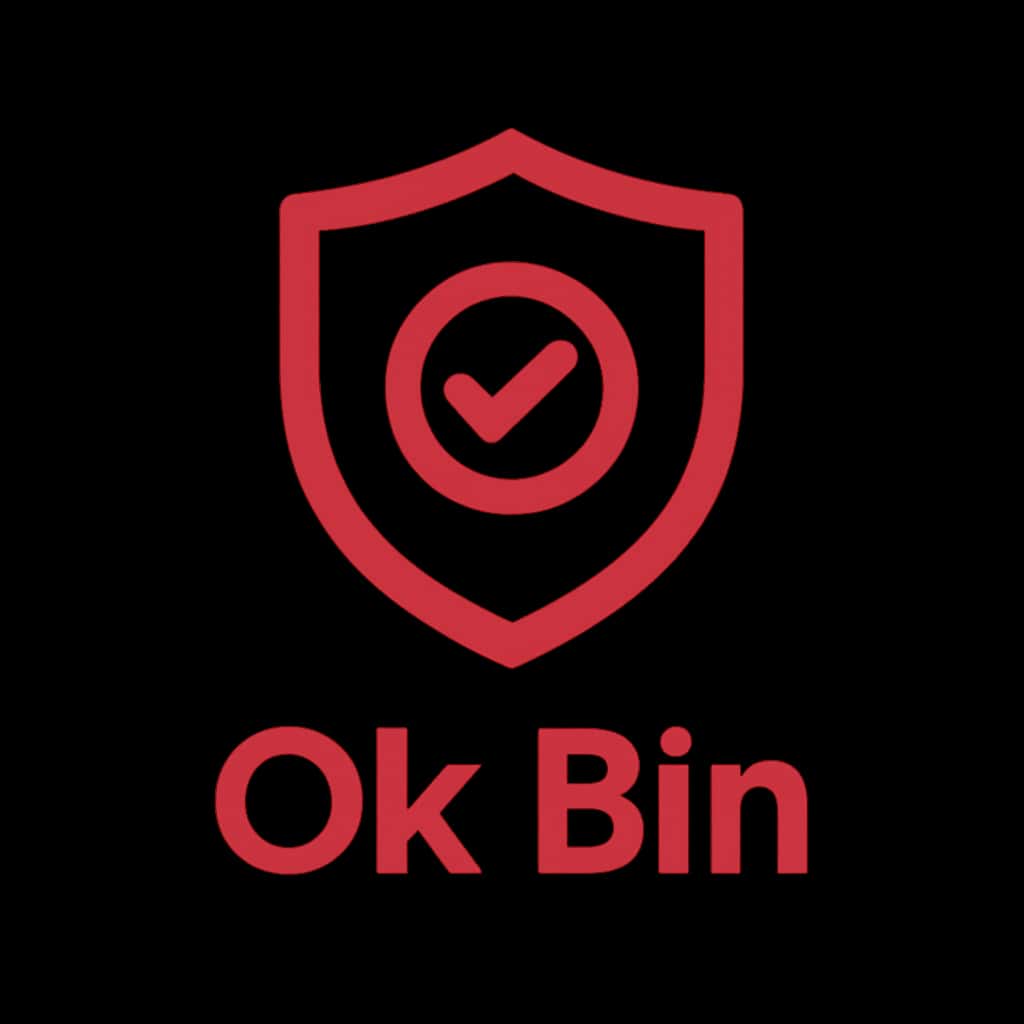 Icon representing the security guidelines for using Ok Bin.
