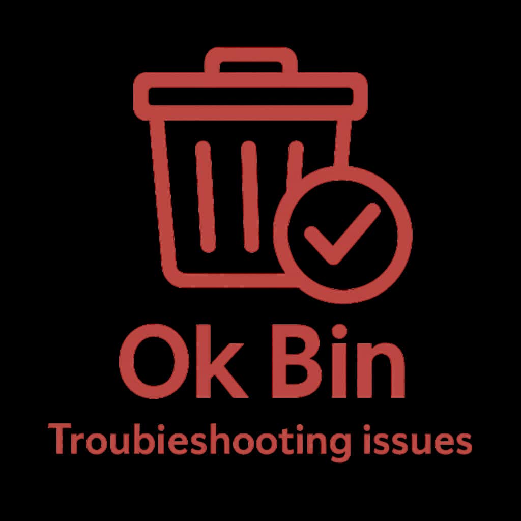 An icon depicting Troubleshooting Ok Bin Issues.