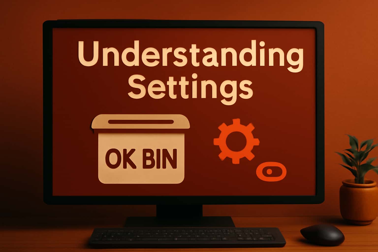 An informative visual representation of Ok Bin settings with the text 'Ok Bin' displayed.